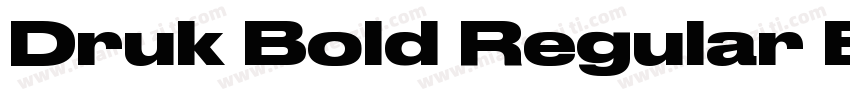Druk Bold Regular Bo字体转换